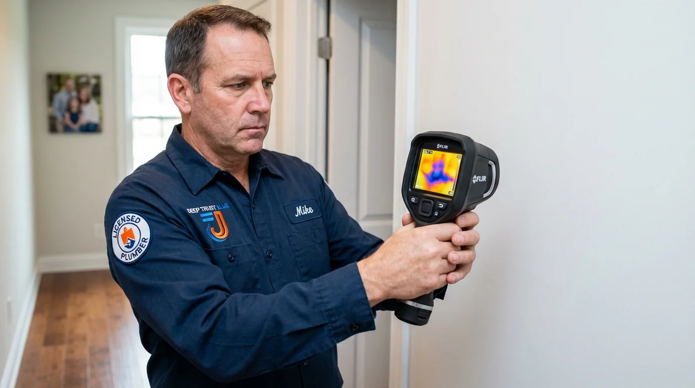Thermal imaging leak detection by Johns Plumbing LLC in Minersville